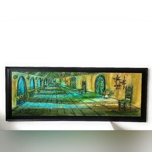 Original E. Cien (Etta Benjamin Cien 1924-2009) Textured Art. 62 X 24 Inches